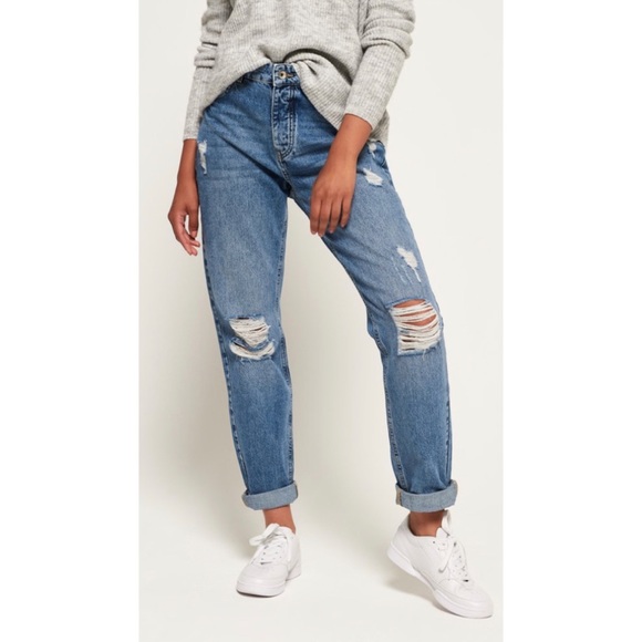 Superdry Harper Boyfriend Jeans Nwt 